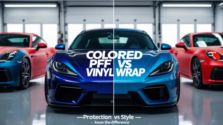 colored ppf vs vinyl wrap