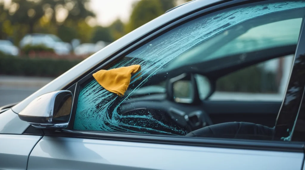 Clean Tinted Auto Windows and Car Glass