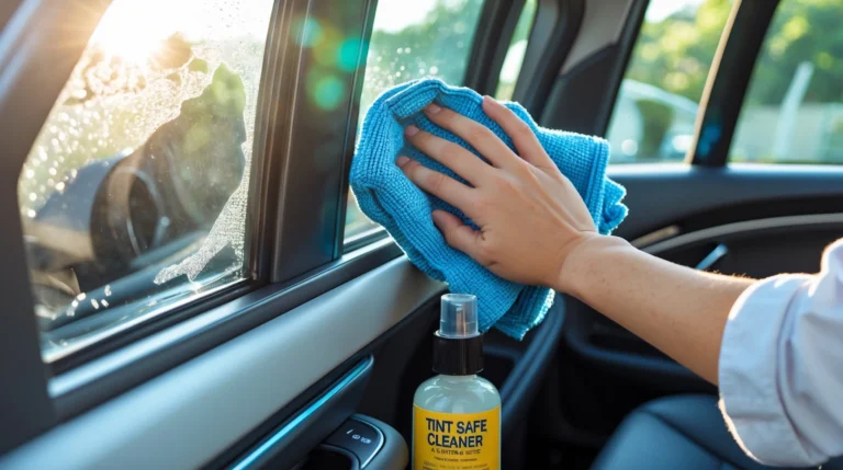 how to clean tinted windows