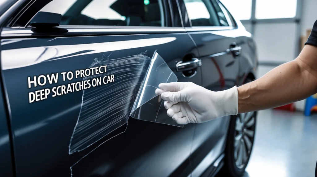 how to protect deep scratches on car