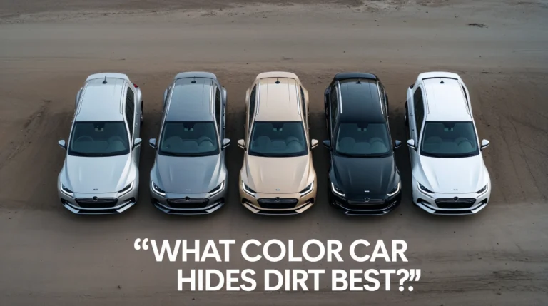 what color car hides dirt best