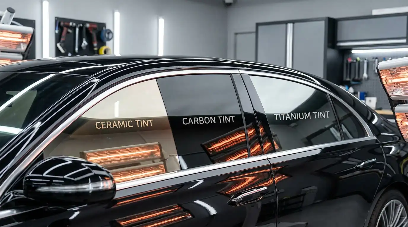 Carbon, Ceramic, and Titanium Tinting Compared